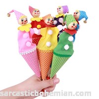 TOYMYTOY 6 Pcs Finger Puppets Clown Finger Toys Story Teller for Baby Kids Story Playset B07F27R9VB